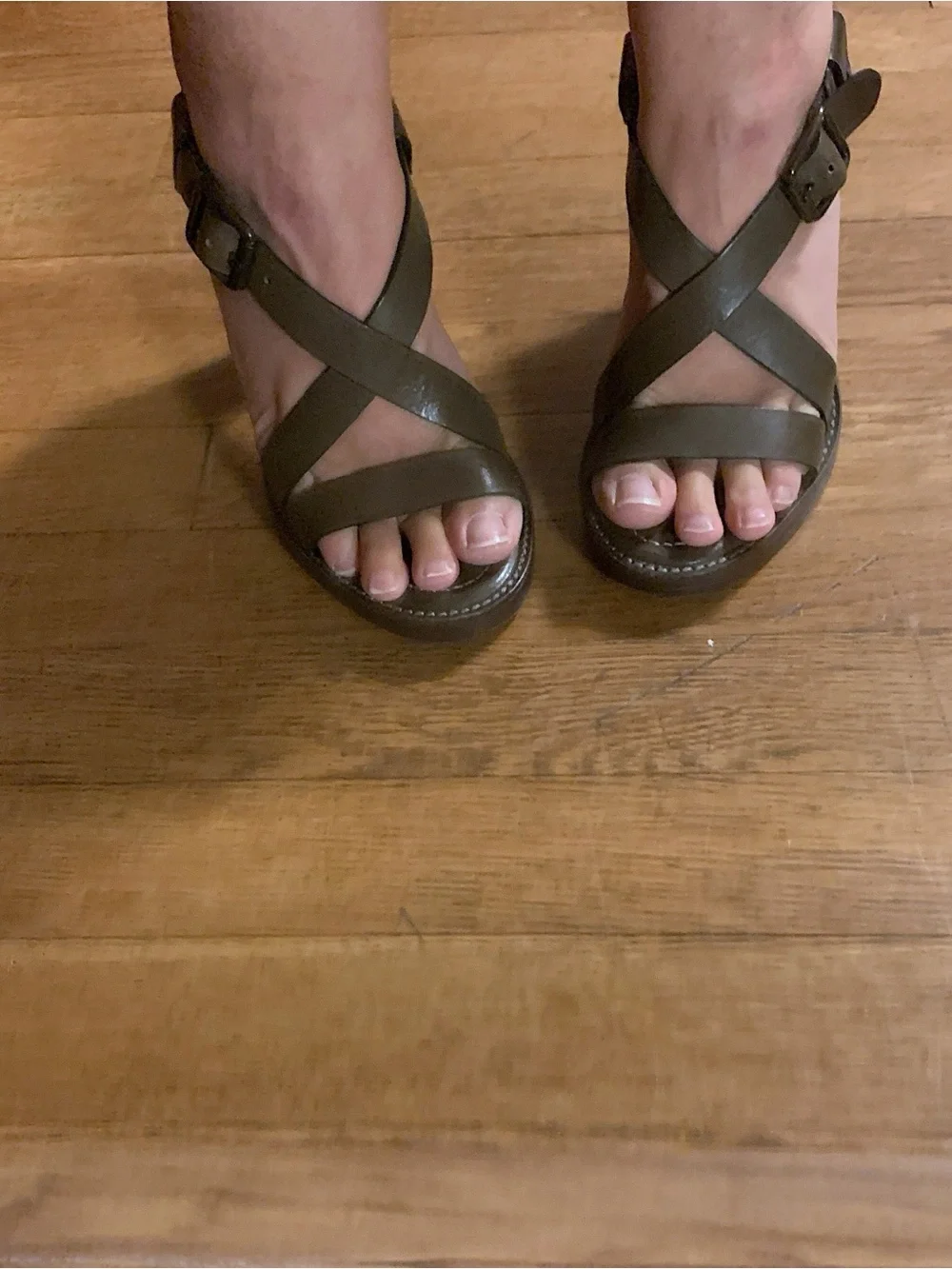 Banana Republic Strappy Sandals Heels Size 6.5